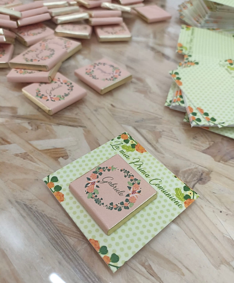 Miniatura: Tag con cioccolatino segnaposto