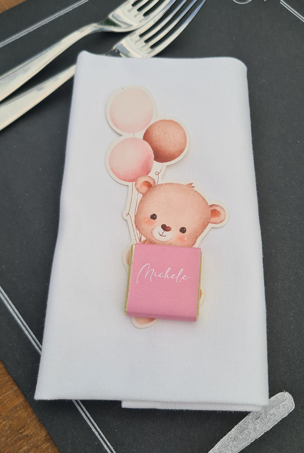 Miniatura: Tag con cioccolatino segnaposto