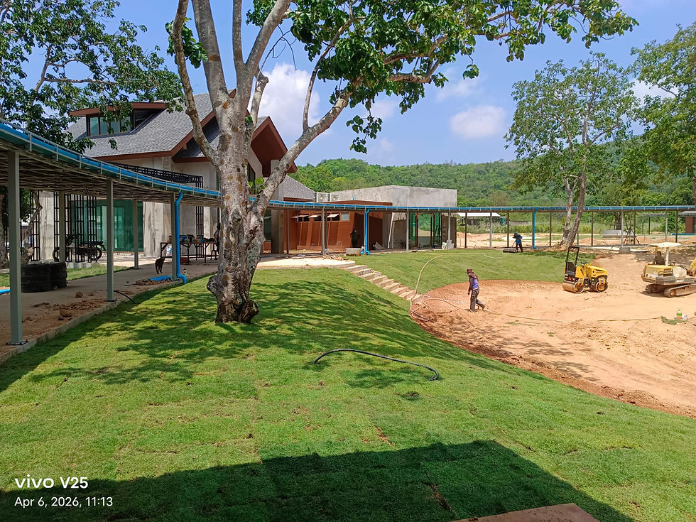 Nature-oriented school campus under development in Chonburi, Thailand, where Finnish-inspired early childhood and primary education principles will be implemented in collaboration with FINE.