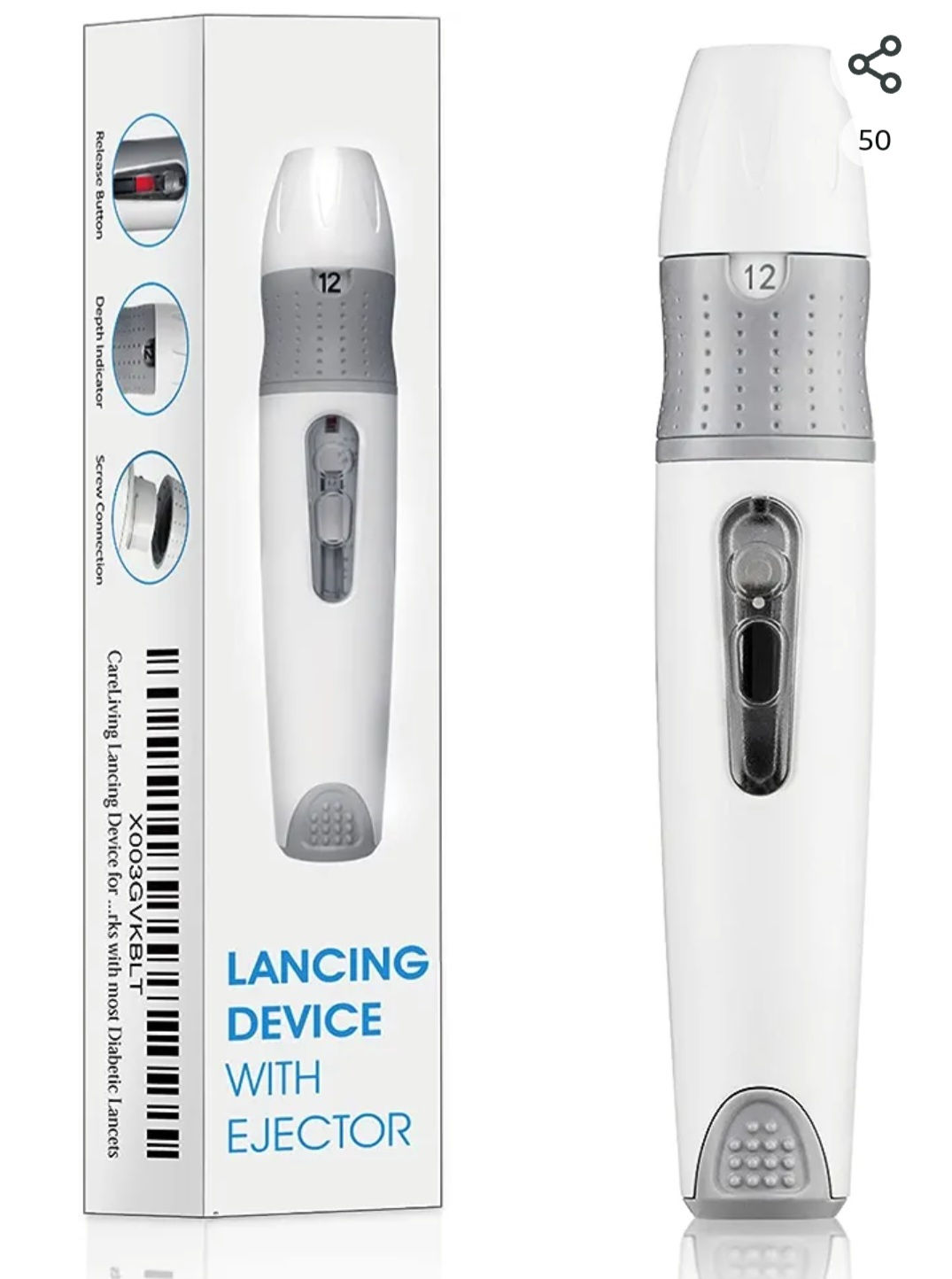 CareLiving Lancing Device for Diabetes Testing