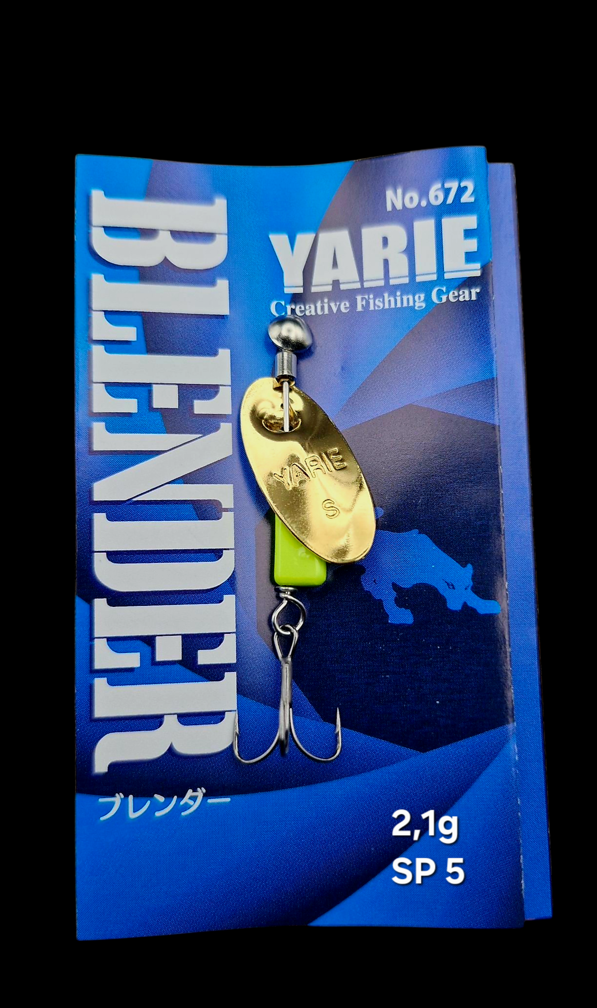 Yarie Blender 2,1g SP5 gold/lemon mit Drilling