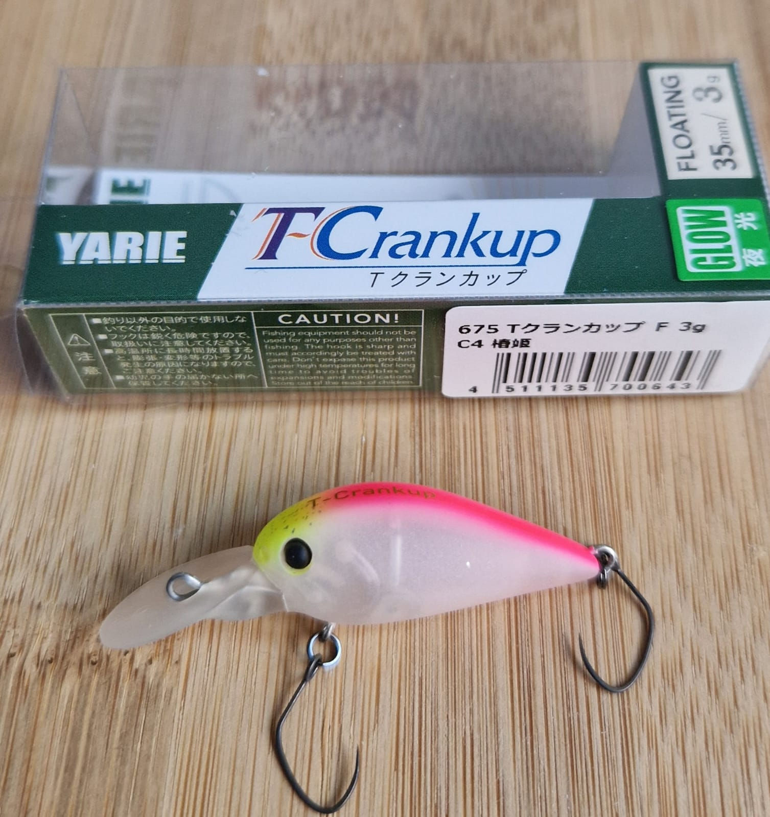 Yarie Wobbler T-Crank up  C4  floating 3g glow