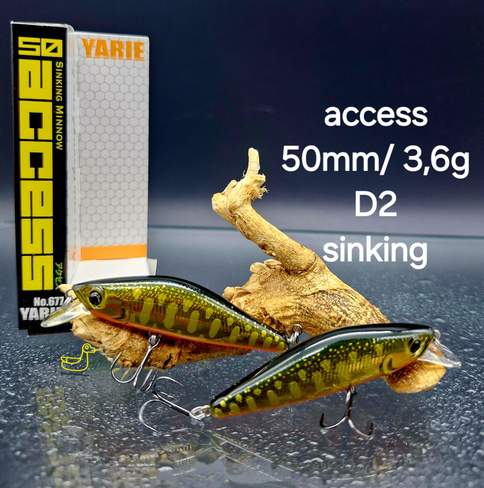 Yarie Access Wobbler 50mm 3,6g sinking D2