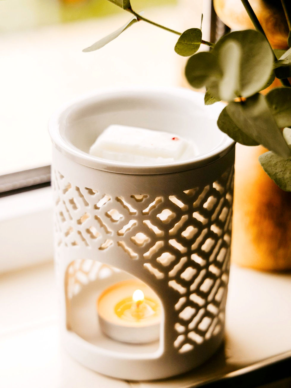 Irish Linen Weave Wax Melt Warmer Bundle