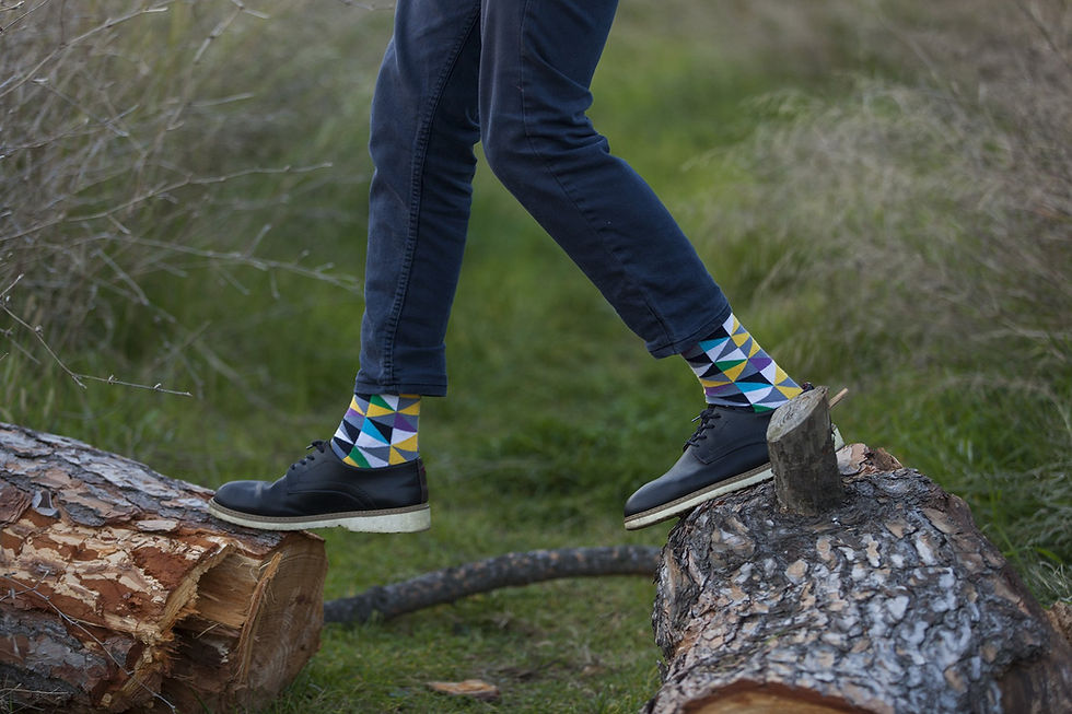 Thumbnail: Men's Stylish Triangle Socks