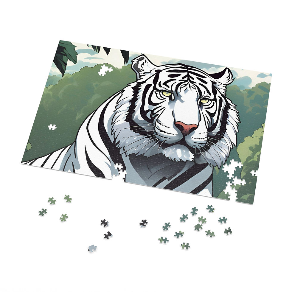 Thumbnail: Tiger Jigsaw Puzzle (30, 110, 252, 500,1000-Piece)