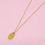Thumbnail: Women's 18K Gold Oblong Face Necklace