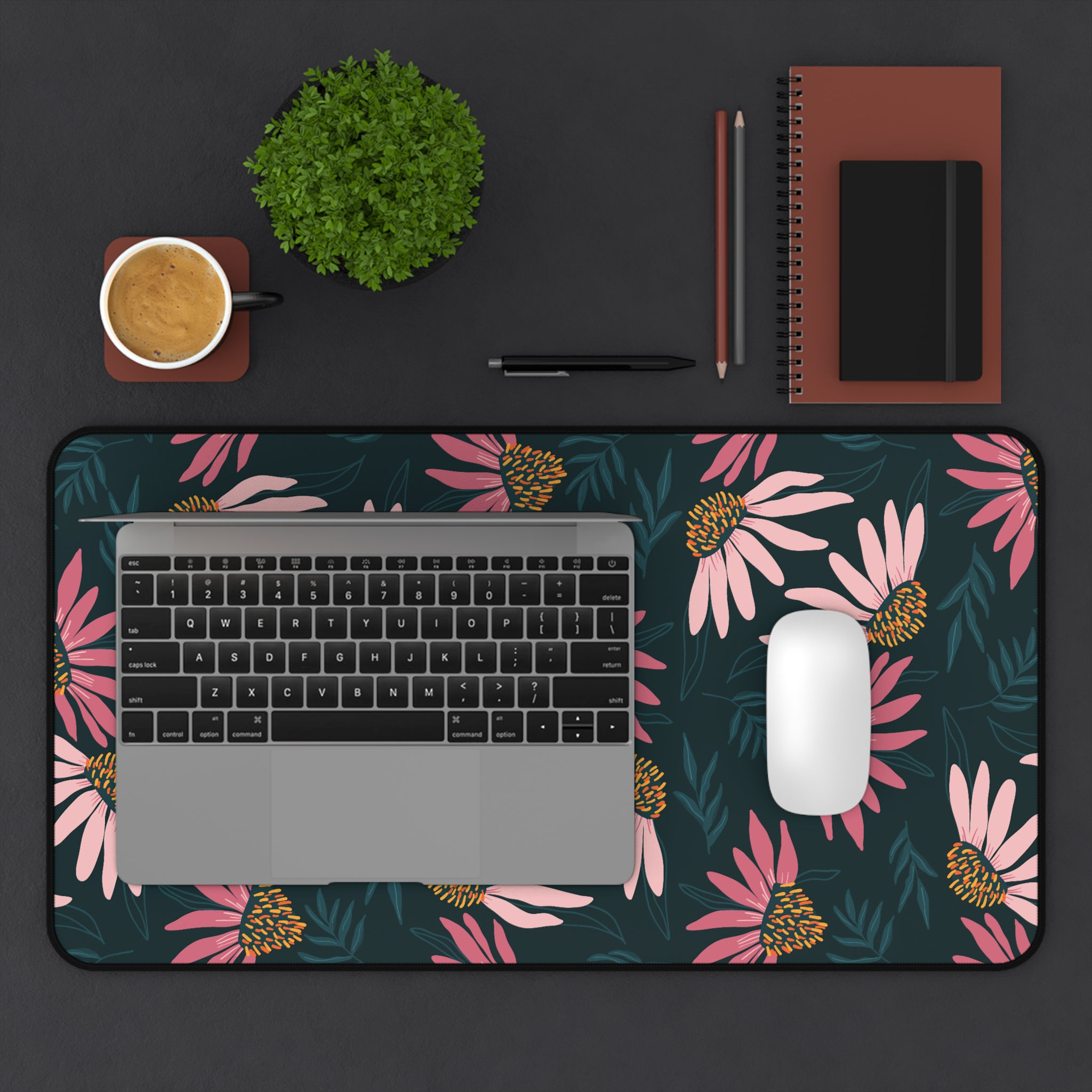 Coneflower Office Desk Mat