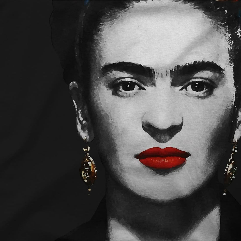 Thumbnail: Frida Kahlo With Flowers Poster Artwork T-Shirt