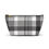 Thumbnail: Black and White Plaid Cosmetic Bag
