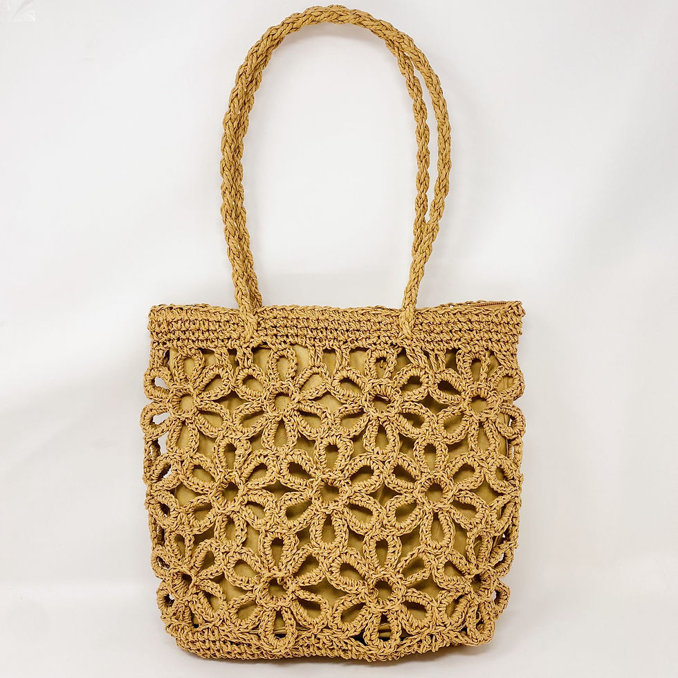 Thumbnail: Hand Made Muted Floral Tote