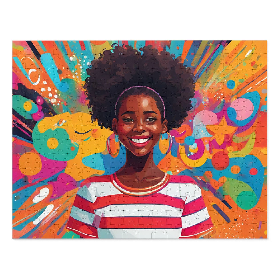 Thumbnail: Living In Color Girls Jigsaw Puzzle (30, 110, 252, 500,1000-Piece)