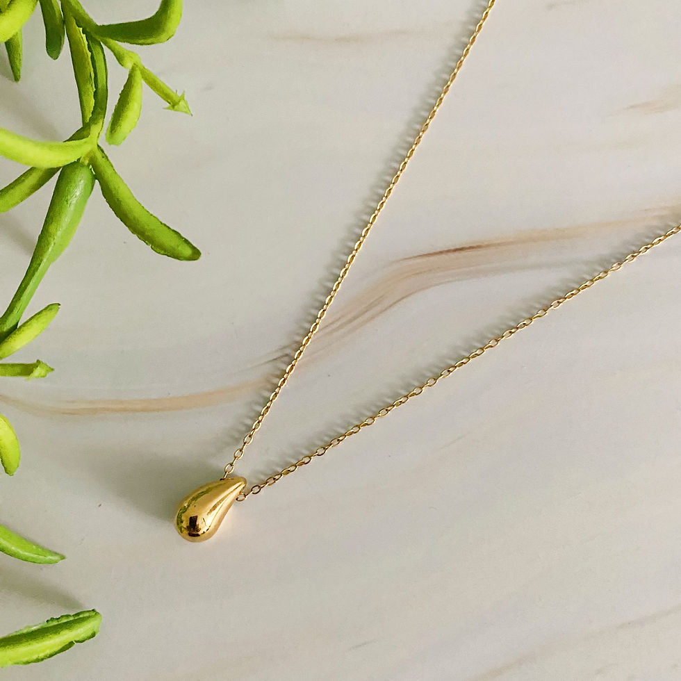 Thumbnail: Mini Teardrop Pendant Necklace
