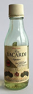 Rum Rhum Ron Bacardi Amber Label Miniature