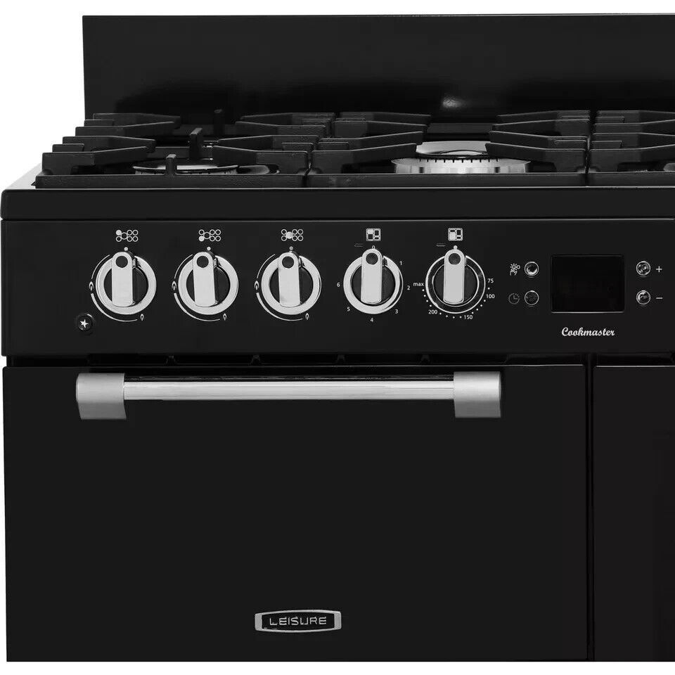 Thumbnail: Leisure CK100F232K Cookmaster 100 100cm Dual Fuel Range Cooker 7 Burners Black