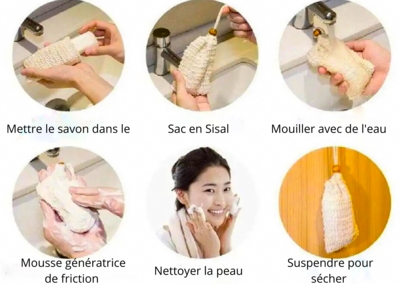 Miniature : Sac de savon en sisal - Unicorn®