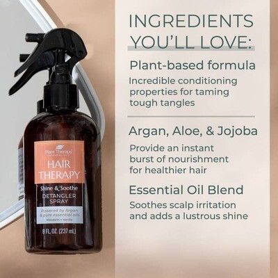 Miniature : Spray démêlant - Hair  therapy shine & soothe - Plant Therapy - 237 ml