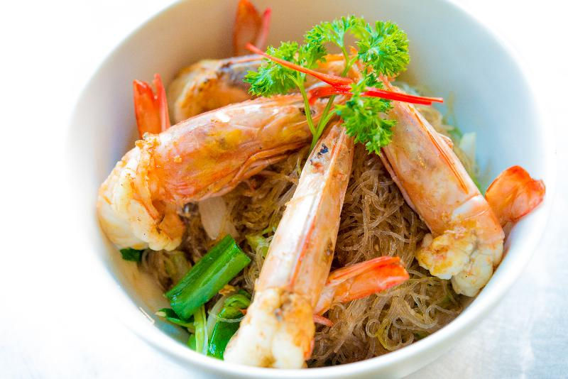 Shrimp vermicelli Baked