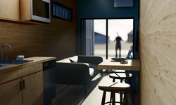 Kitchen and Living Room