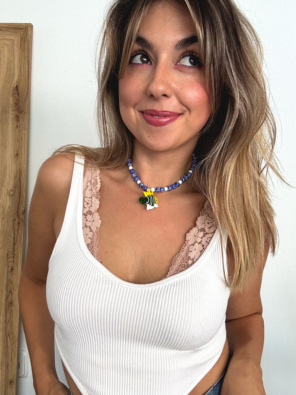 Miniatura: Collar Deb Azul/amarillo