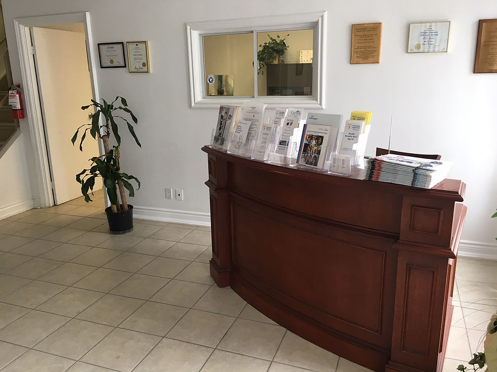 Reception desk