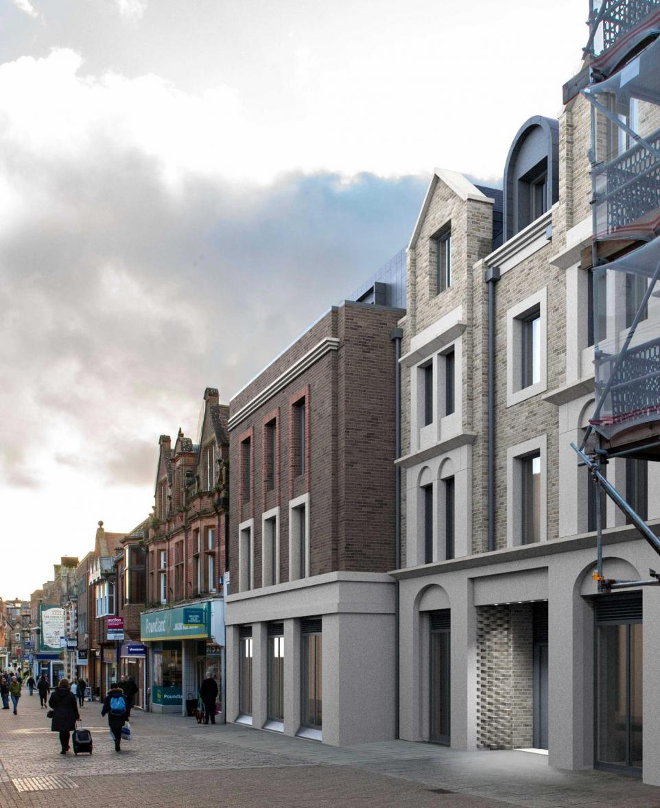 A computer generated image of the plan for the proposed hotel in Dorchester