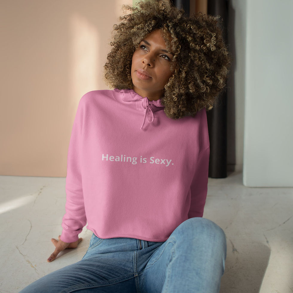 Thumbnail: Bold Inspirational Crop Hoodie