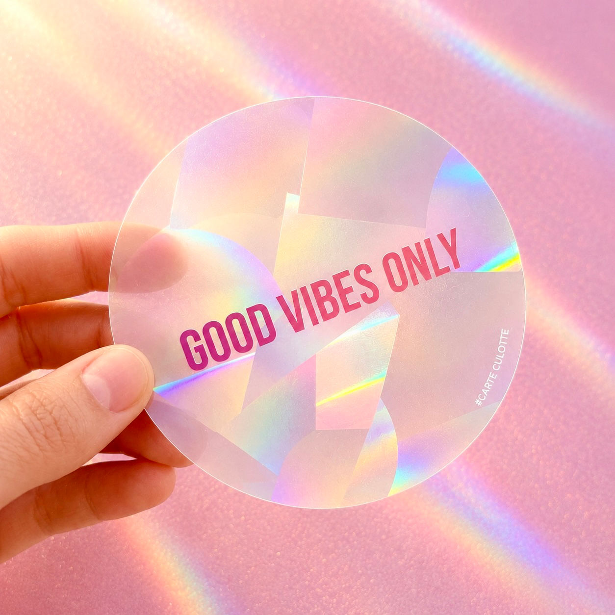 Sticker attrape-soleil PREMIUM - Good Vibes only