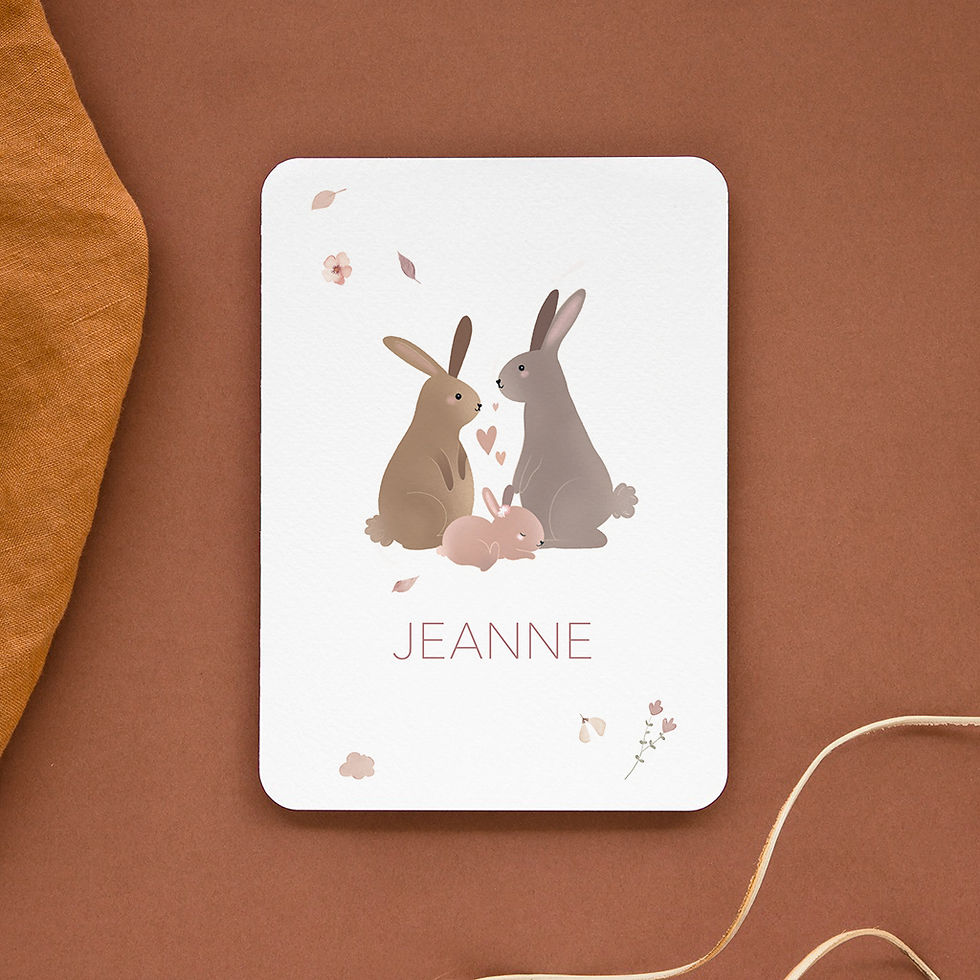 Jeanne Famille de lapins