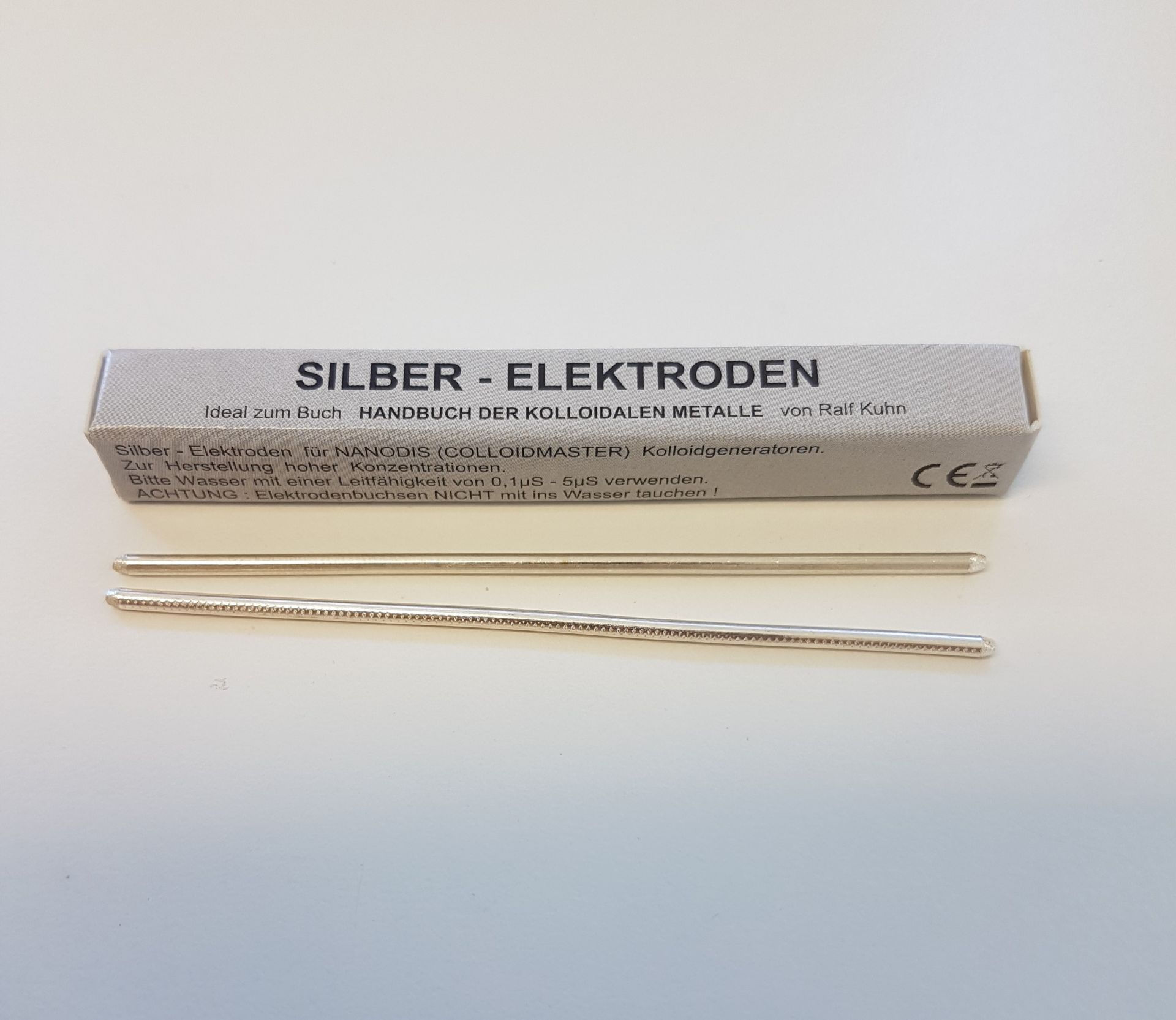Silber Elektroden Set 99,99% Feinsilber