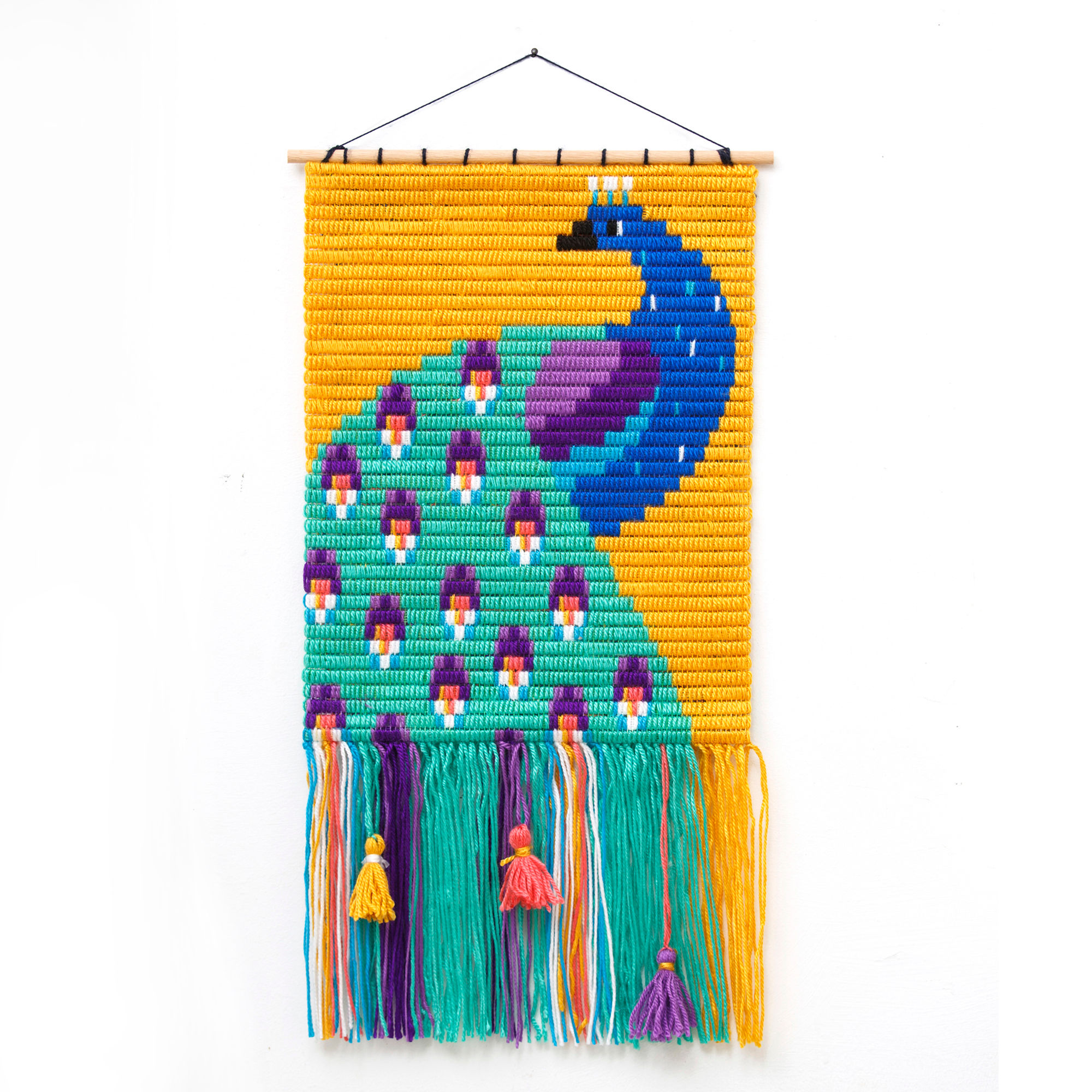 PEACOCK | 3D wall art needlepoint kit