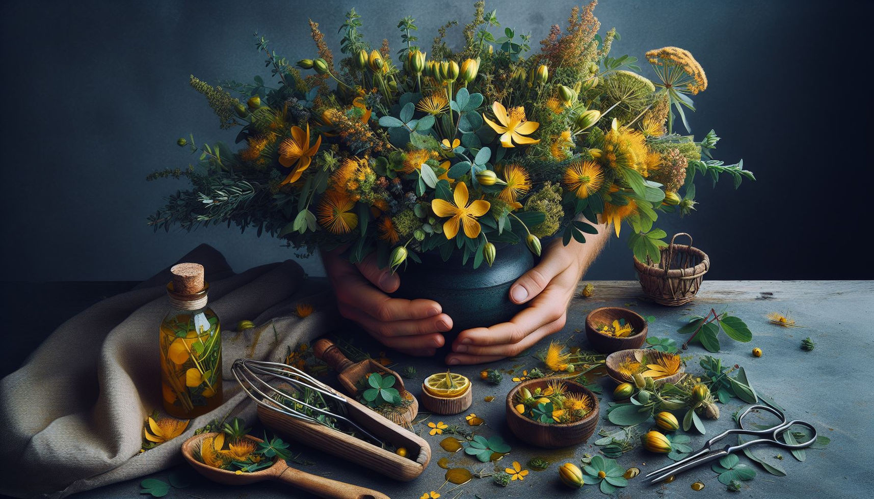 Pianta e fiori di iperico