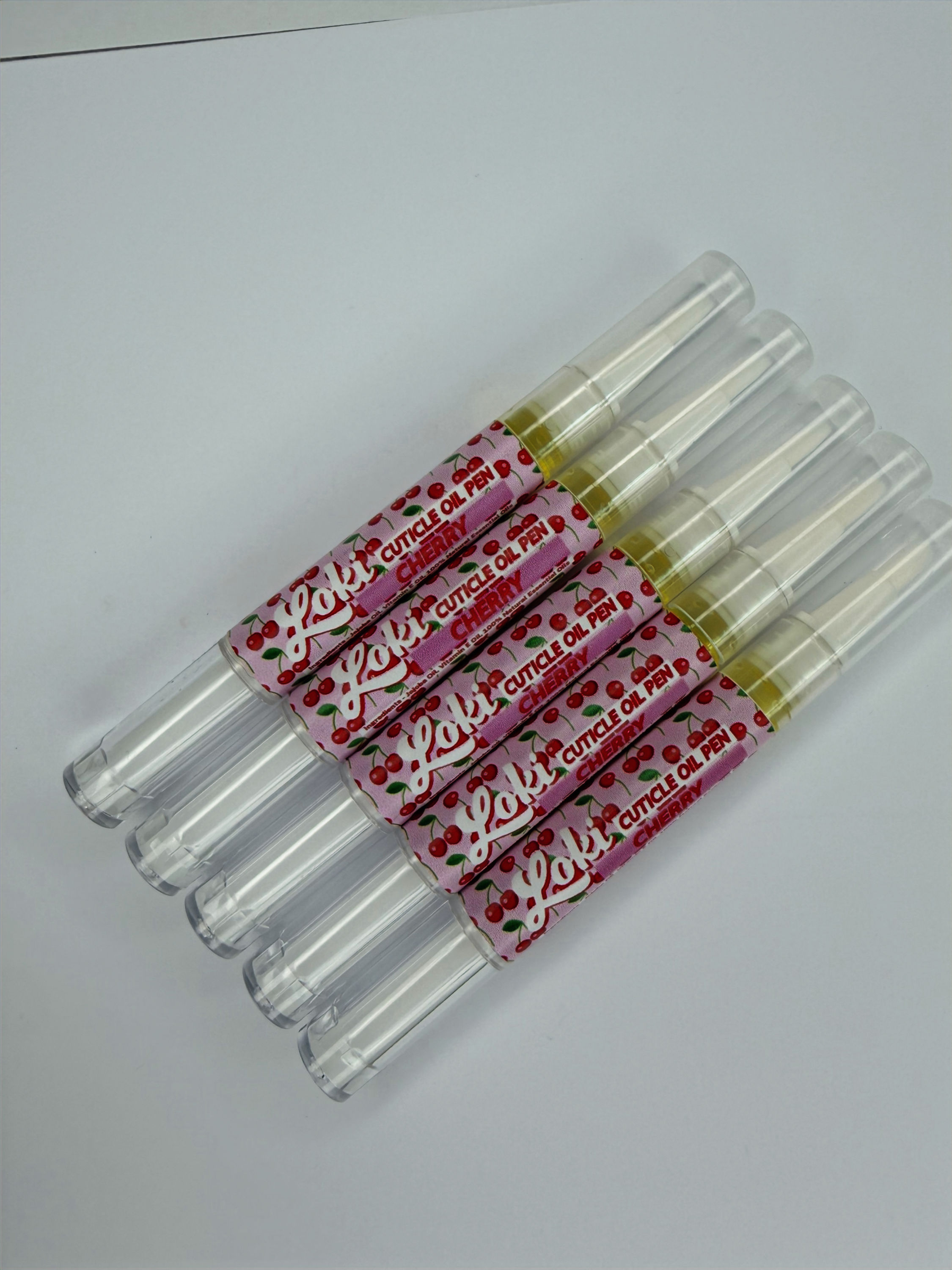 Pack of 5 Cherry Cuticle Oil Pens
