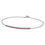Miniatura: Bracciale barretta tennis in oro bianco e rubini DonnaOro