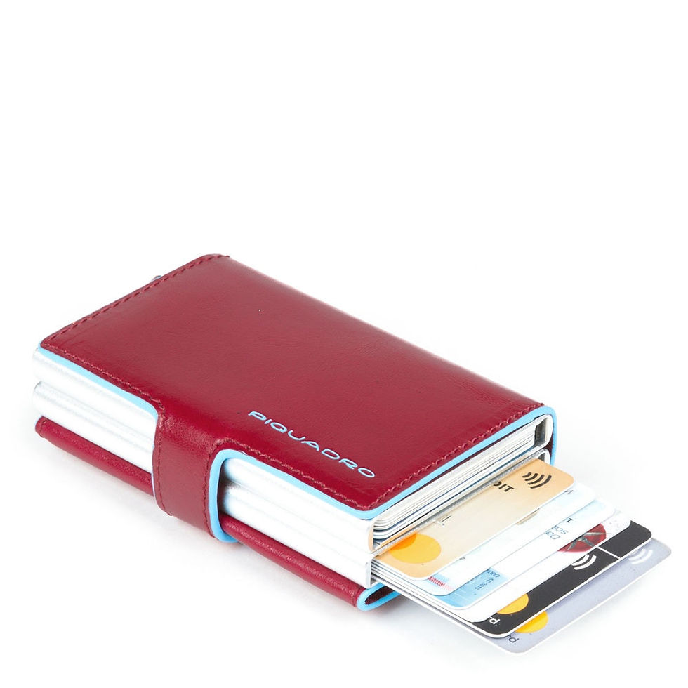 Miniatura: Porta carte di credito doppio con Blue Square Piquadro