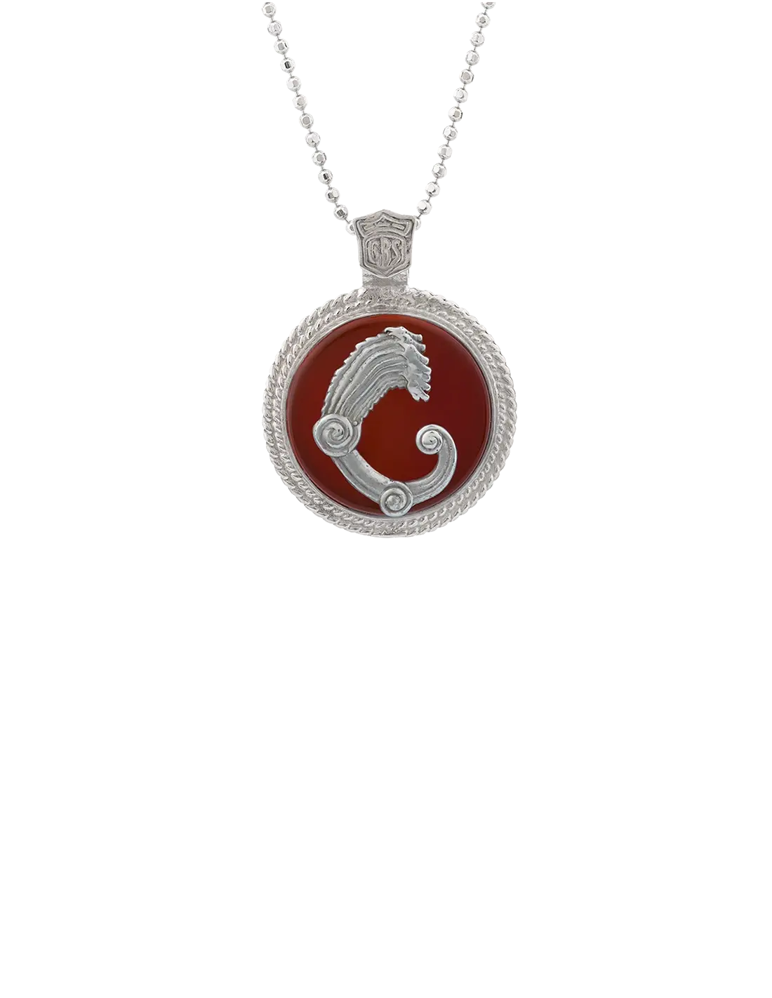 Spadafora Ciondolo Drago medal corniola