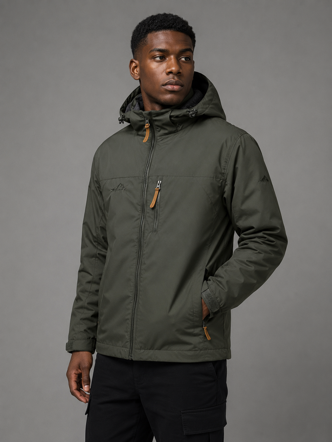 Men's Waterproof Field-Style Windbreaker Jacket