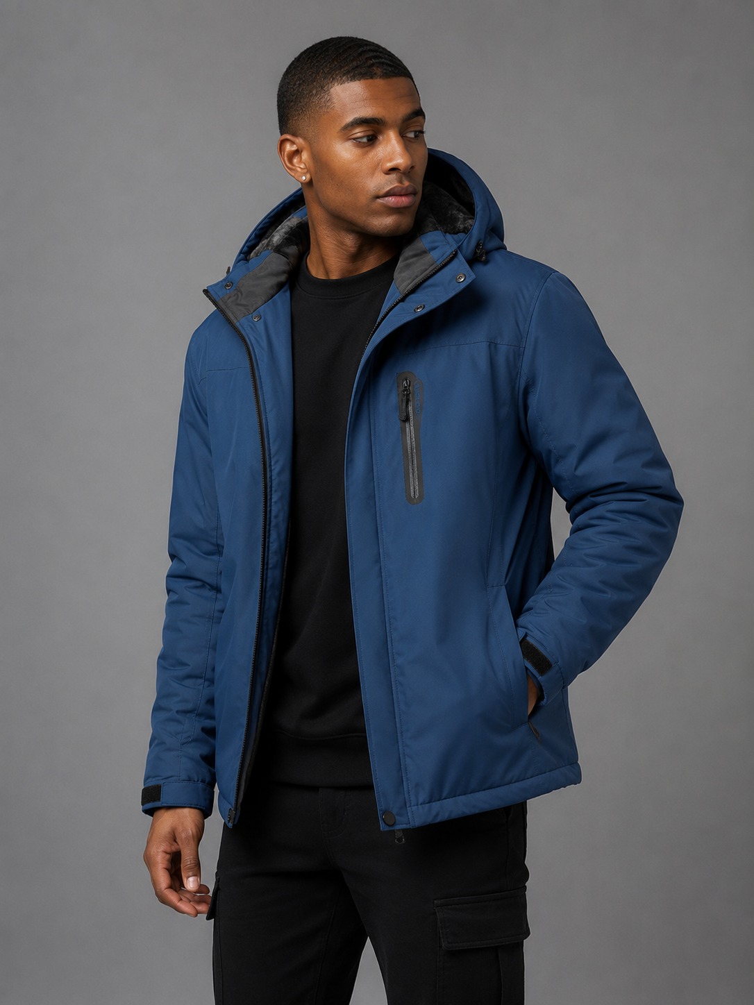 TACVASEN Jacket with Thick Fleece Lining – Waterproof, Windproof, and Thermal