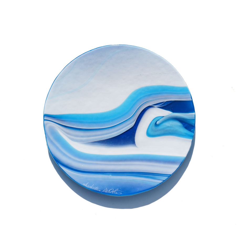 Ocean Blue Dessert Plate