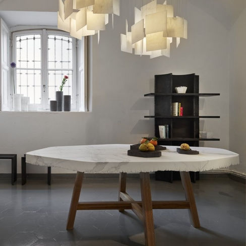 Lifestyle Image Carrara Marble Pendant Light