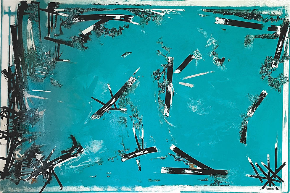 Blue Abstract Painting