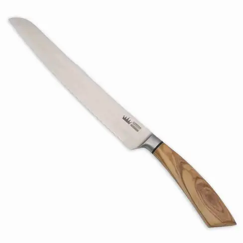 Serrated Knife with Olive Wood