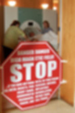 MRI Safety Stop Sign Zone 4