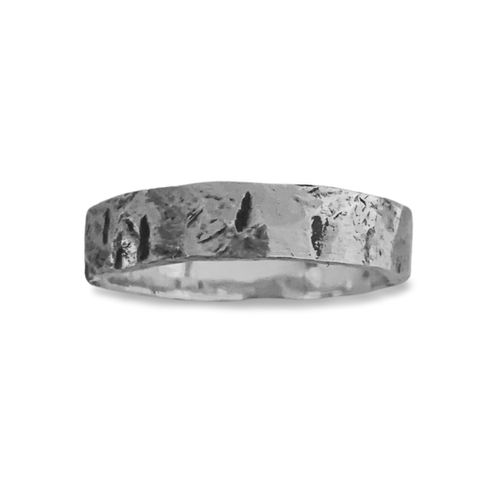 Hammered Silver Ring