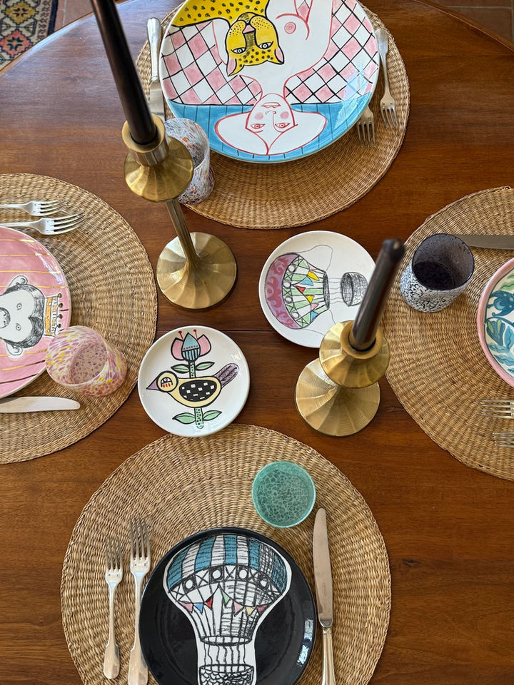 Ceramic Dinner Plate Table Setting