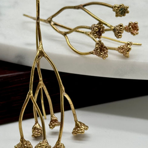 Long Flower Earrings