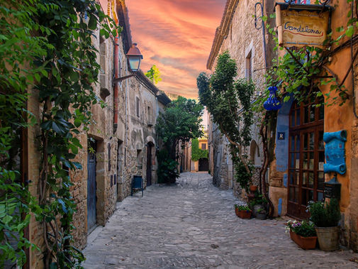 Empty Italian village street during Ferragosto and Italy's August Business Closures