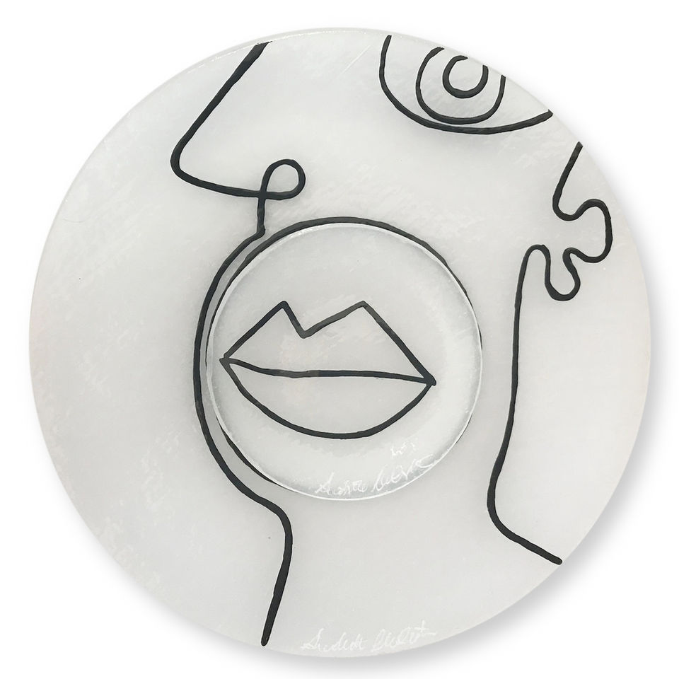 Speak To Me Murano Glass Appetizer Plate