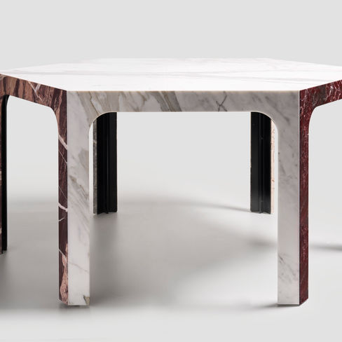 TSB Hexagonal Marble Table