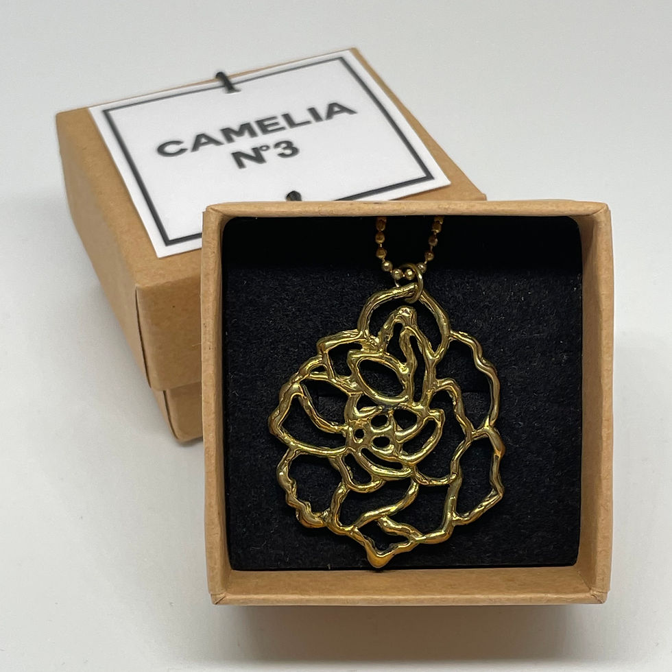 Camelia Brass Necklace